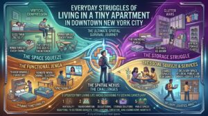 everyday struggles of living in a tiny apartment in downtown new york city