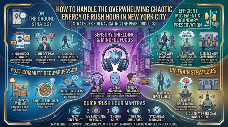 How to handle the overwhelming chaotic energy of rush hour in new york city