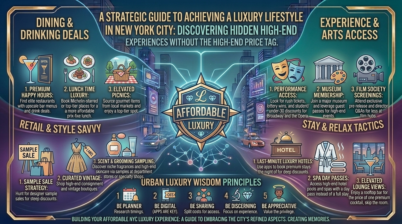 how to enjoy a luxury lifestyle in new york city without spending a fortune