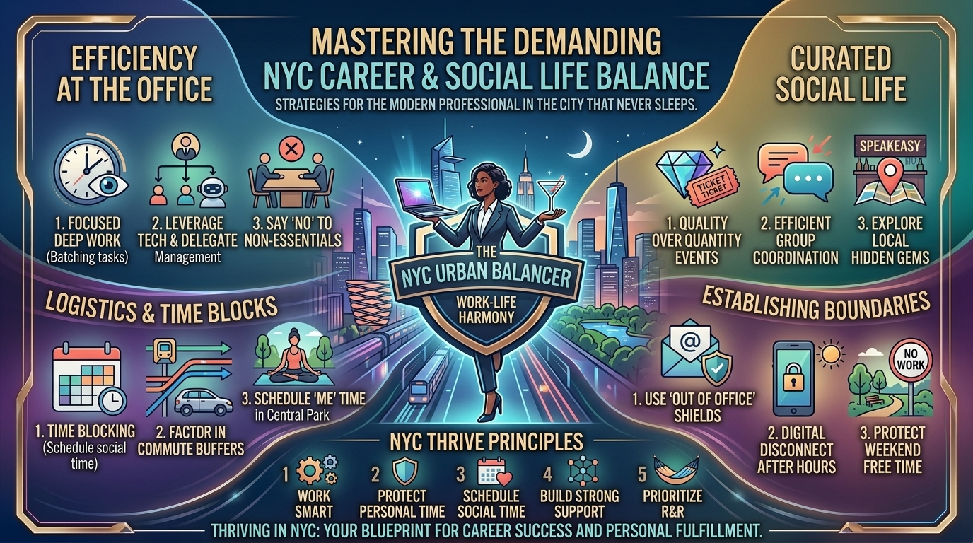 how to balance a demanding corporate career and a social life in new york