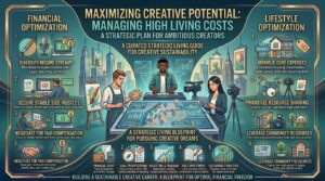 how to manage high living costs while trying to pursue your creative dreams