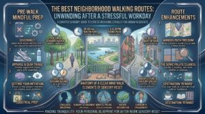 the best neighborhood walking routes to clear your mind after a stressful workday