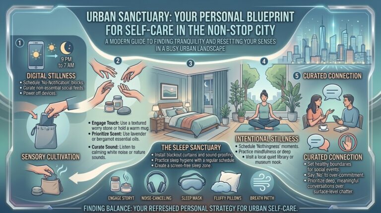 How to practice self care when the city around you never seems to sleep