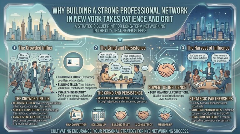 Why building a strong professional network in new york takes patience and grit