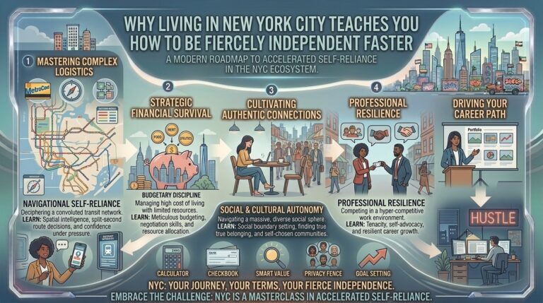 Why living in new york city teaches you how to be fiercely independent faster