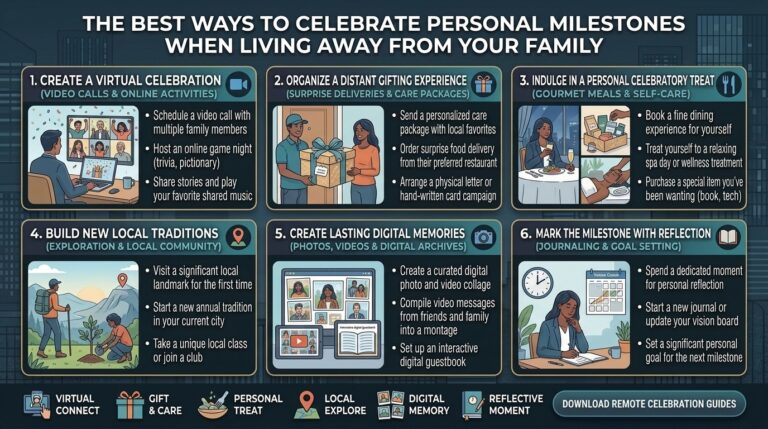 The best ways to celebrate personal milestones when living away from your family
