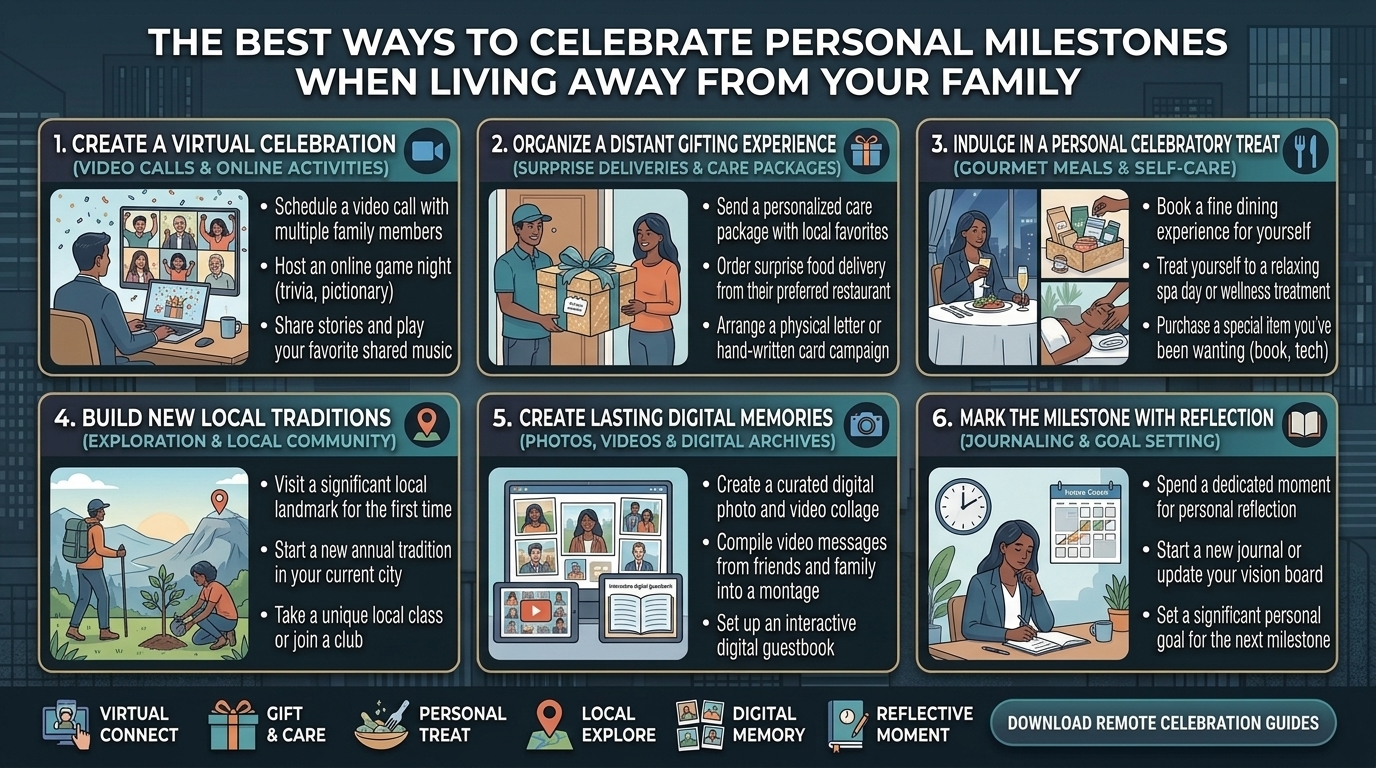 the best ways to celebrate personal milestones when living away from your family