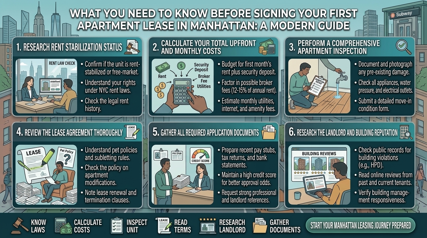 what you need to know before signing your first apartment lease in manhattan