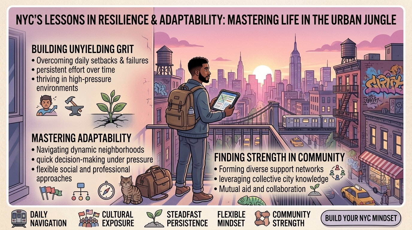 what lessons living in new york city teaches you about resilience and adaptability