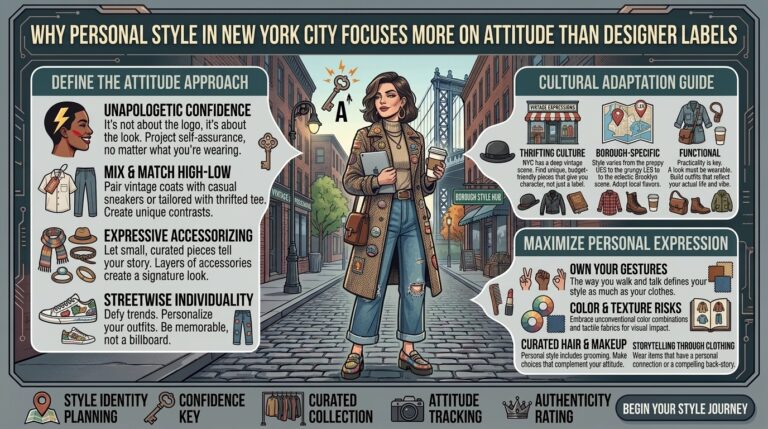 Why personal style in new york city focuses more on attitude than designer labels