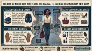 how to transition your daytime casual outfit into an evening look in new york