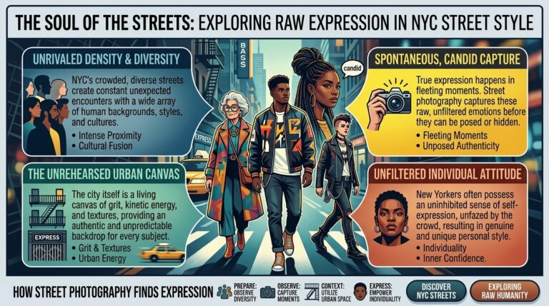 Why street style photography in new york city captures raw authentic human expression