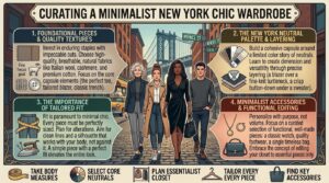 how to curate a minimalist aesthetic wardrobe inspired by classic new york chic
