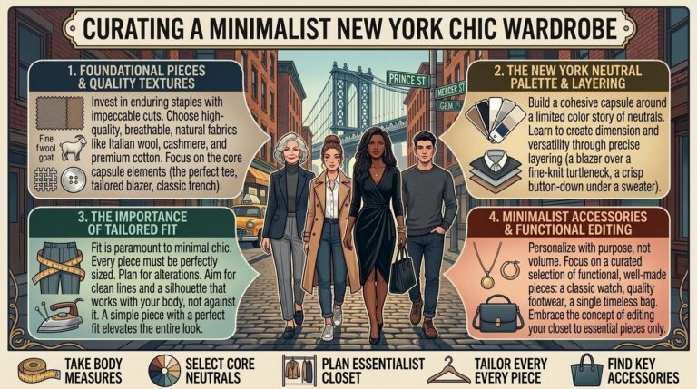 How to curate a minimalist aesthetic wardrobe inspired by classic new york chic