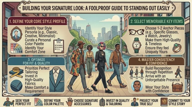 how to build a signature look that makes you stand out in a crowd easily