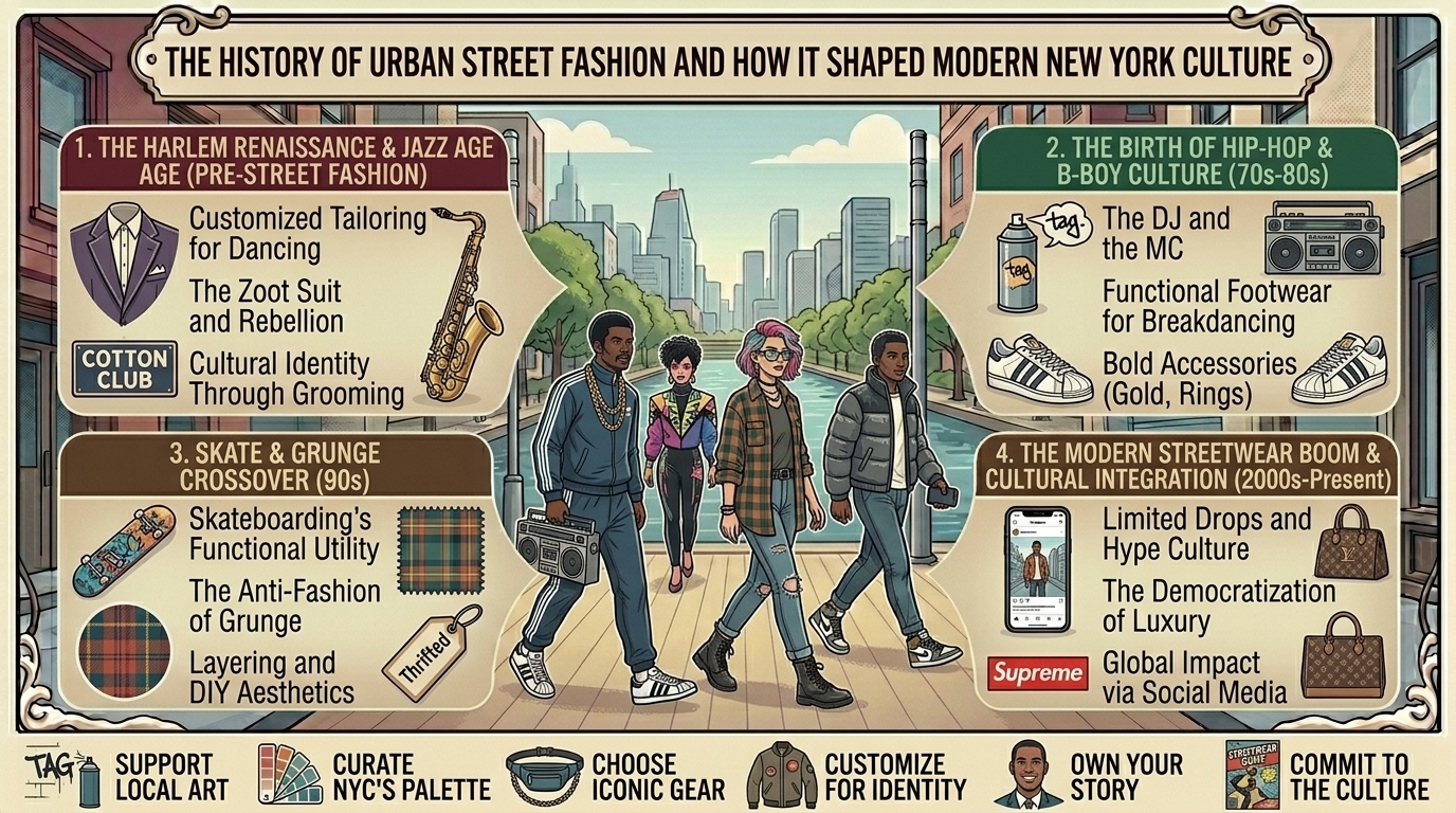 the history of urban street fashion and how it shaped modern new york culture