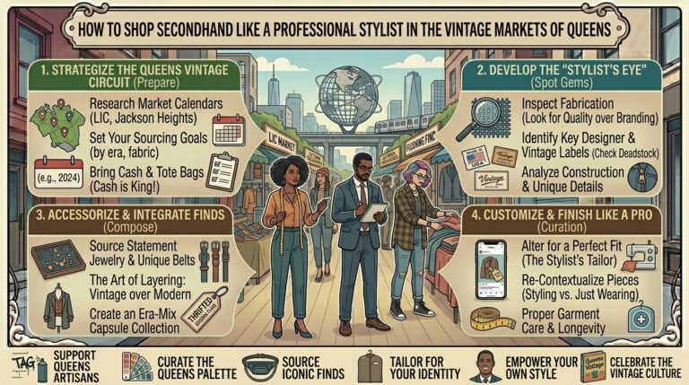 How to shop secondhand like a professional stylist in the vintage markets of queens