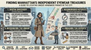 how to find independent eyewear boutiques offering unique handmade frames in manhattan