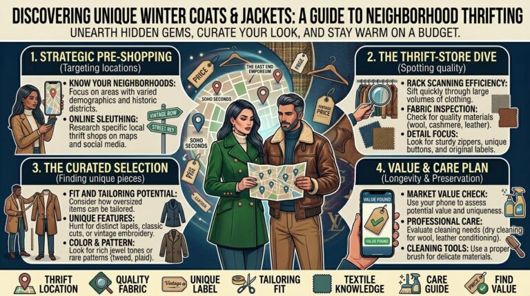 The best neighborhood thrift shops for finding unique winter coats and jackets
