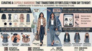 How to curate a capsule wardrobe that transitions effortlessly from day to night