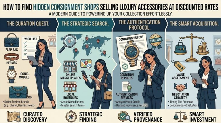 How to find hidden consignment shops selling luxury accessories at discounted rates