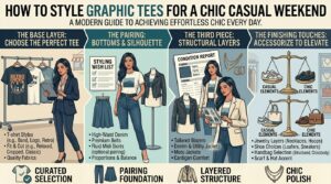 The best ways to style graphic tees for a chic casual weekend look