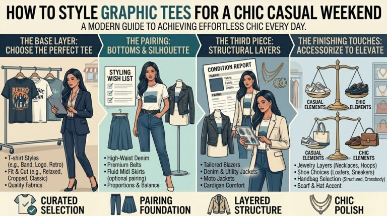 The best ways to style graphic tees for a chic casual weekend look