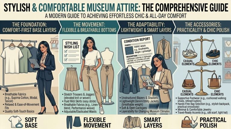 How to dress stylishly while staying completely comfortable during long museum visits
