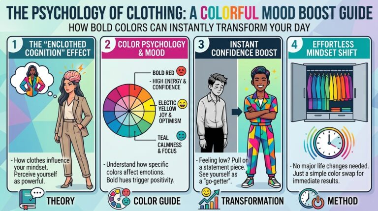 The psychology of clothing and how wearing bold colors boosts your mood instantly