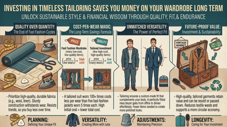 Why investing in timeless tailoring saves you money on your wardrobe long term
