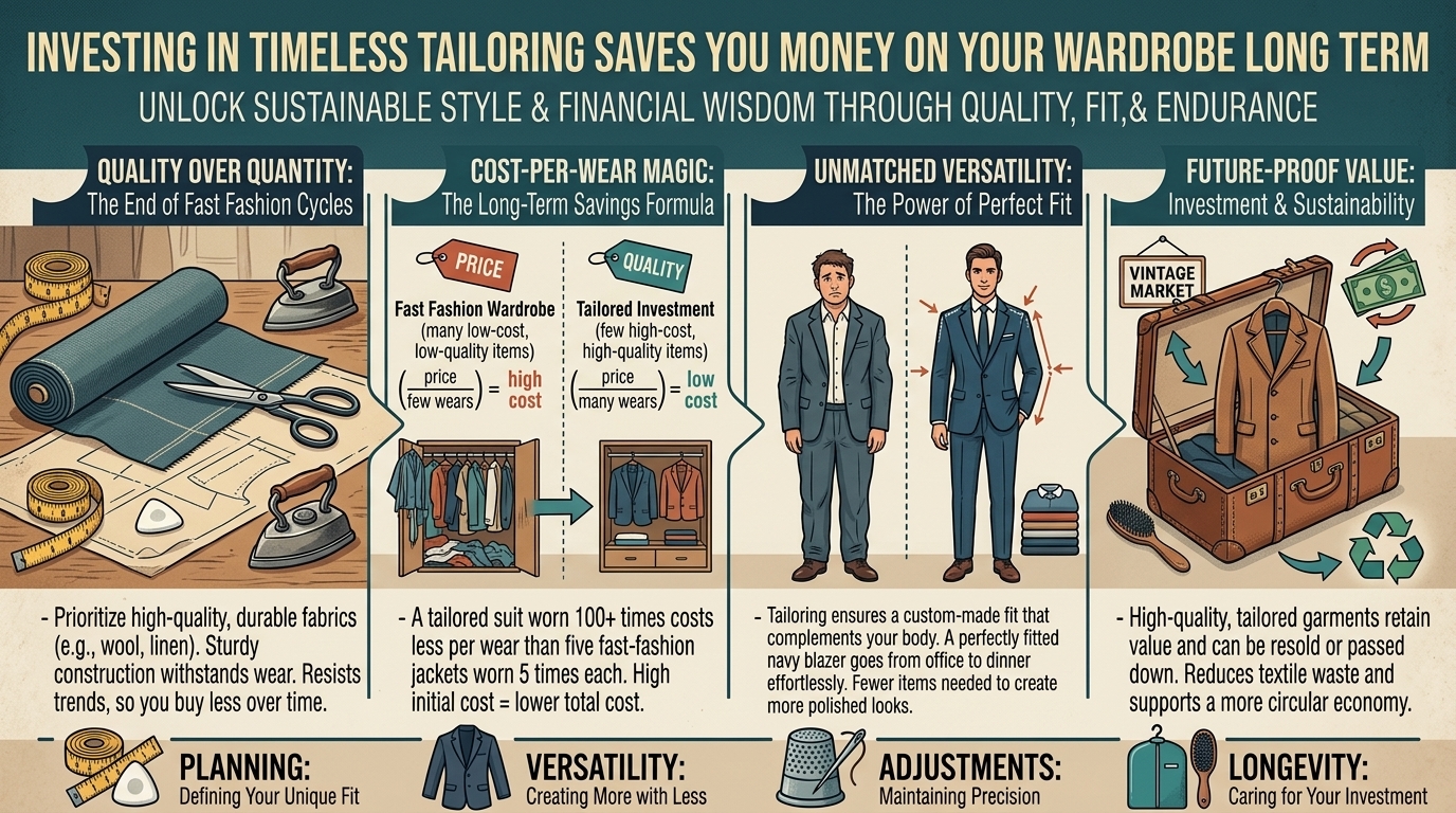 why investing in timeless tailoring saves you money on your wardrobe long term