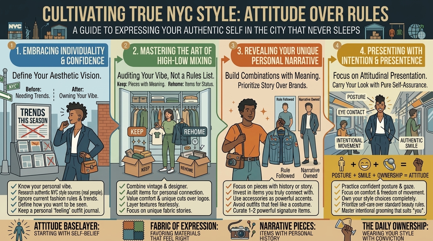 why true style in new york city is about attitude rather than following rules