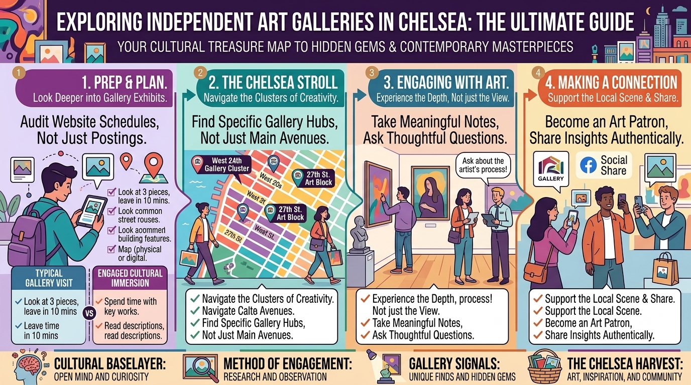 the ultimate guide to exploring independent art galleries in the chelsea neighborhood