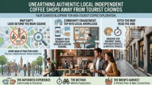 where to find authentic local independent coffee shops away from tourist crowds