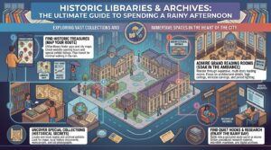 how to spend a rainy afternoon exploring historic indoor public libraries and archives