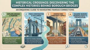 how to navigate the complex history behind famous bridges connecting the city boroughs