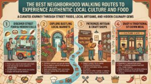 the best neighborhood walking routes to experience authentic local culture and food