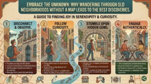 why wandering through old neighborhoods without a map leads to the best discoveries