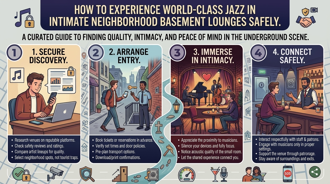 how to experience world class jazz music in intimate neighborhood basement lounges safely