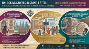 why exploring architectural details on old buildings reveals fascinating stories about the past