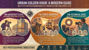 the best tips for photographing urban architecture and street scenes during golden hour