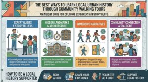 the best ways to learn about local urban history through community walking tours