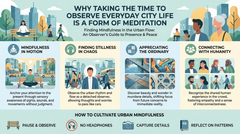 Why taking the time to observe everyday city life is a form of meditation