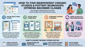 How to find independent ceramic studios and pottery workshops offering beginner classes here