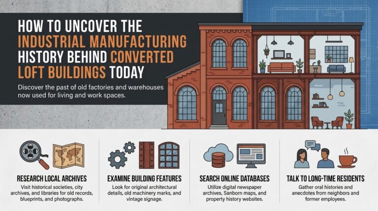 How to uncover the industrial manufacturing history behind converted loft buildings today