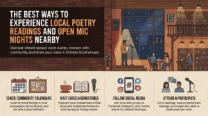 The best ways to experience local poetry readings and open mic nights nearby
