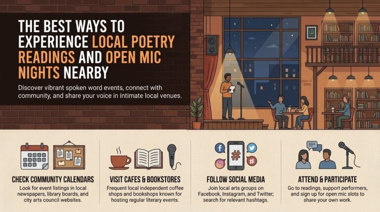 The best ways to experience local poetry readings and open mic nights nearby
