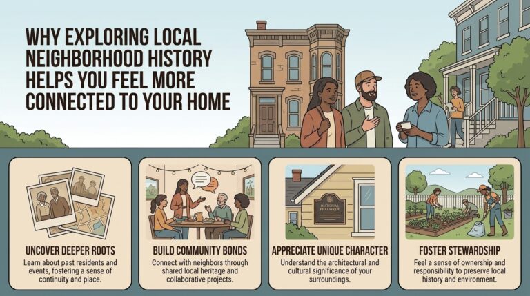 Why exploring local neighborhood history helps you feel more connected to your home
