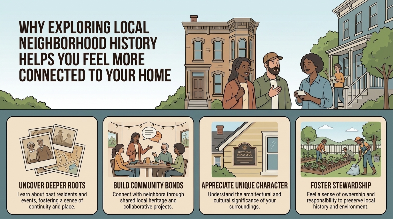 why exploring local neighborhood history helps you feel more connected to your home