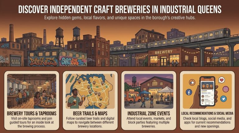 How to discover independent craft breweries operating in industrial parts of queens